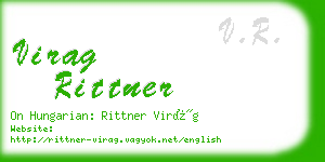 virag rittner business card